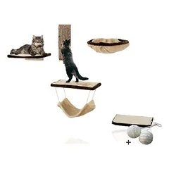 Rohrschneider 6-teilige Katzenkletterwand