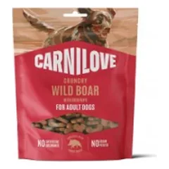 CARNILOVE Crunchy Snack Wild Boar with Rosehips skanėstai šunims 200 g