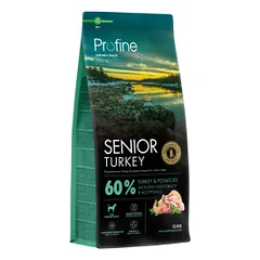 Profine Dog Senior Turkey & Potatoes sausas maistas vyresnio amžiaus šunims, 12 kg
