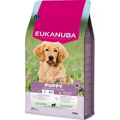 EUKANUBA Puppy Large Breeds Lamb Rice 12 kg sausas maistas didelių veislių šuniukams, turintis avienos ir ryžių