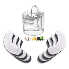 Applicable à HAPUP Lot 6 filtres pour fontaine chat 1,8L triple filtration