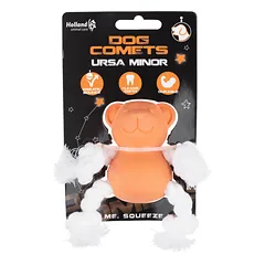 Dog Comets Ursa Minor - mini žaislas šunims, guminis lokys su virvėmis, Zielony / 7cm — 4 nuotrauka