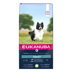 Eukanuba Adult Small & Medium Lamb & Rice 12kg sausas maistas šunims su ėriena