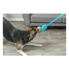 Trixie šunų žaislas „Dummy“ su bungee rankena 20 cm (47 cm su bungee rankena) — 2 nuotrauka