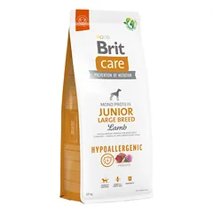 Brit Care Hypoallergenic Junior Large Breed Lamb sausas maistas šunims 12 kg