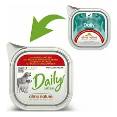 Almo Nature Daily Dog jautiena su bulvėmis, drėgnas maistas šunims 100 g — 2 nuotrauka