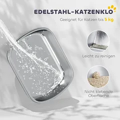 Kačių tualetas baltas — 4 nuotrauka