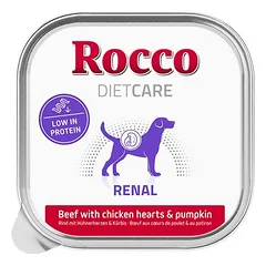 Rocco Diet Care Renal Rind mit Hühnerherzen & Kürbis Schale 150 g