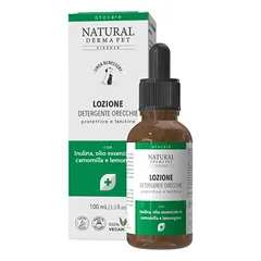 Natural Derma Pet švelnus ausų valymo losjonas šunims ir katėms