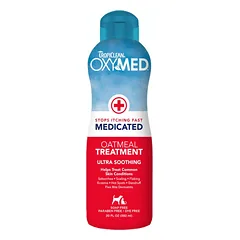 TropiClean OxyMed skalavimo kondicionierius nuo niežėjimo šunims ir katėms, 355 ml