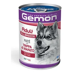 GEMON – Wet Dog Pate Adult Konservuotas suaugusių šunų maistas (paštetas) (su jaučių skrandžiais) 400 g