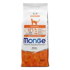 Monge Sterilised Monoprotein su antiena, sausas maistas katėms 10 kg parduotuvėje akvanamai.lt