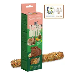 Little One green valley be grūdų visiškai valgomas skanėstas mažiems žinduoliams su vaisiais, 180 g