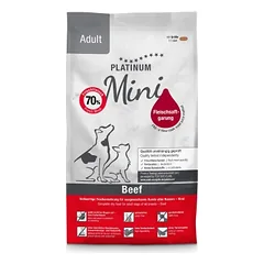 Platinum Adult Mini sausas pašaras mažų veislių šunims su jautiena 900 g