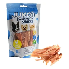 JUKO skanėstas šunims Chicken 100% Jerky vištienos juostelės, 70 g
