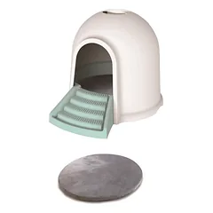 Kačių tualetas IGLOO, rožinis, 45.7x59.7x43.2 cm — 2 nuotrauka