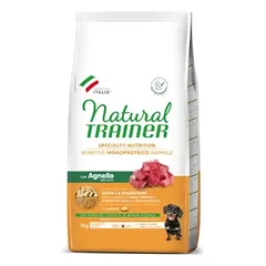 NATURAL TRAINER ADULT DOG SENSITIVE NO GLUTEN MINI LAMB (ėriena) 1kg. – 7kg.