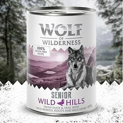 Wolf of Wilderness Senior 6 / 24 x 400 g - Duo-Protein Rezeptur