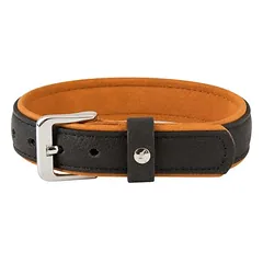 Das Lederband antkaklis šunims Denver V2 Black/Cognac