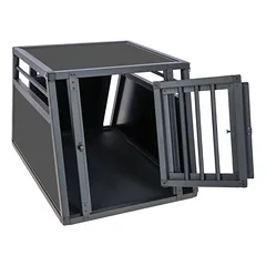 Kerbl Pet transportavimo dėžė Vacation iš aliuminio, grafito spalvos, B 55 x T 77 x H 50 cm — 5 nuotrauka