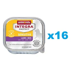 ANIMONDA Integra Sensitive ėriena su ryžiais 16x100 g