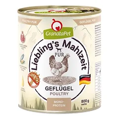 GranataPet Liebling's Mahlzeit PUR drėgnas maistas šunims 6 x 800 g