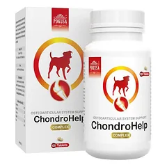 Pokusa ChondroHelp 110 tabletės - papildas, palaikantis šunų raumenų ir skeleto sistemą — 2 nuotrauka