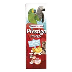 Versele Prestige Sticks Papageien mit Banane & Kokostopping