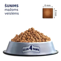 CLUB 4 PAWS Premium visavertis pašaras mažų veislių suaugusiems šunims, 14 kg — 5 nuotrauka