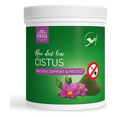 Pokusa RawDietLine Cistus - miltelių pavidalo cistuso lapai, žolelių papildas, palaikantis organizmą, šunims ir katėms