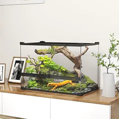 Stiklinis terariumas 50 × 30 × 35 cm — 2 nuotrauka