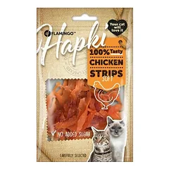 Flamingo HAPKI CHICK’N Soft Strip minkštas skanėstas katėms su vištiena, 85 g