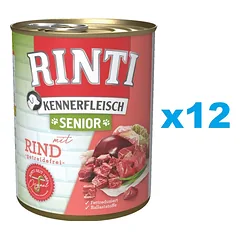 RINTI Kennerfleish Senior Beef 12x400 g su jautiena vyresniems šunims