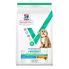 Hill's Vet Essentials Dog Multi-Benefit + Weight MINI su vištiena, veterinarinis maistas šunims 6 kg