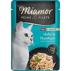 Miamor Feine Filets konservai katėms, vištienos ir tuno gabalėliai padaže, 100 g — 2 nuotrauka