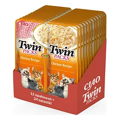 INABA Twin Vištiena sultinyje katėms 24x40g