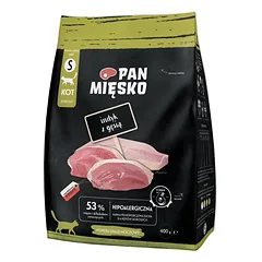 PAN MIĘSKO Kalakutiena ir žąsis katėms, traškūs skanėstai, 400 g