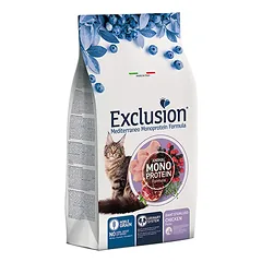 Exclusion ME MONO NOBLE GRAIN sausas pašaras sterilizuotoms didelėms katėms, su vištiena, 1,5kg