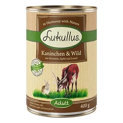 Lukullus Naturkost drėgnas maistas šunims, ekonominė pakuotė 12 x 400 g — 3 nuotrauka