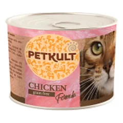 Petkult Adult konservai katėms su vištiena, 185 g