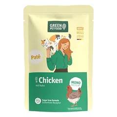 GREEN PETFOOD Cat Paté with Chicken 85 g su vištiena, paštetas katėms