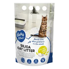Duvo+ Katzenstreu Premium Silica Zitrone weiß/gelb 5 l