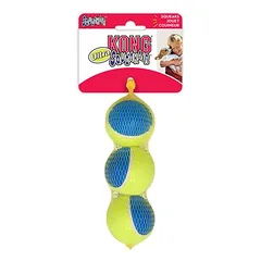 KONG Ultra SqueakAir Ball žaislas šunims, 2 x 3 vnt. kamuoliukų rinkinys ekonominėje pakuotėje — 2 nuotrauka