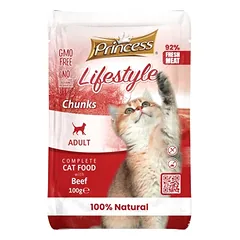 PRINCESS Lifestyle šlapias ėdalas katėms su jautiena 12x100g