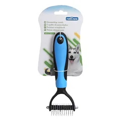 Nobleza pet comb, blue, 17x7 — 3 nuotrauka