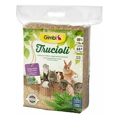 Gimbi Wood Litter graužikams ir nykštukiniams triušiams 60L
