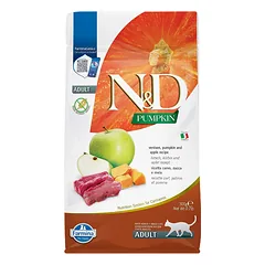 Farmina N&D Adult Venison, Pumpkin & Apple sausas maistas katėms