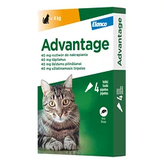 ADVANTAGE 40 katėms iki 4kg N4