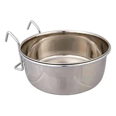 Trixie Stainless Steel Bowl With Holder nerūdijančio plieno dubenėlis su laikikliu graužikams, 900 ml/ø 14 cm