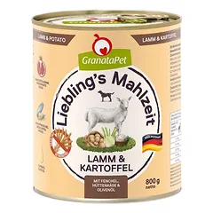GranataPet Liebling's Mahlzeit mišrus rinkinys, drėgnas maistas šunims 6 x 800 g — 5 nuotrauka